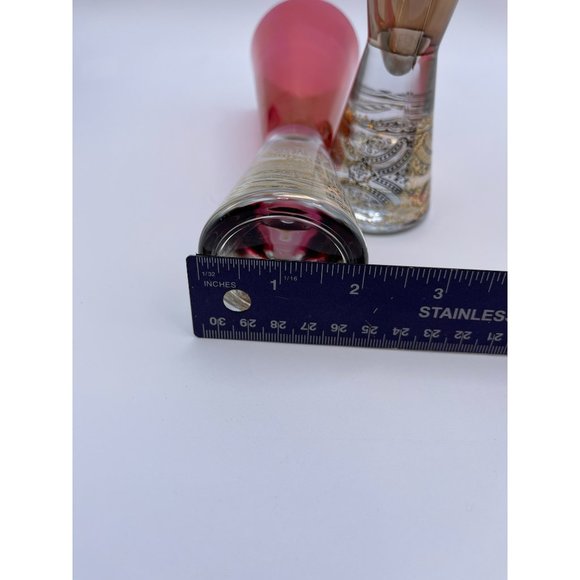 Pair of Beautiful, Modern, Gold Filigree Champagne Flutes, Heavy Bottom, 6 3/4” - Picture 9 of 9